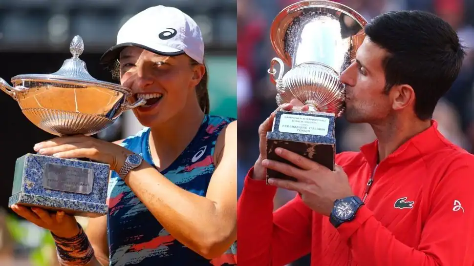 Italian Open: Novak Djokovic claims 38th Masters 1000 title, Iga Swiatek clinches fifth consecutive WTA Tour trophy