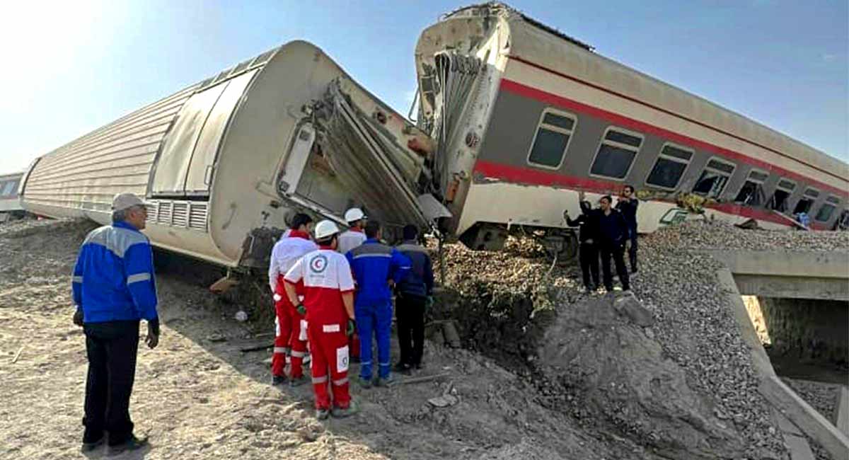 10 killed, dozens injured as train derails in Iran