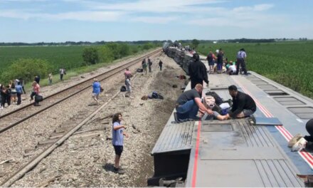 Three killed, dozens injured in Amtrak train crash and derailment in Missouri