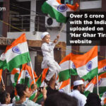 Over 5 crore selfies with the Indian flag uploaded on ‘Har Ghar Tiranga’ website: Culture Ministry