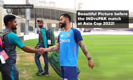 Beautiful photo before the IND vs PAK match at Asia Cup 2022!